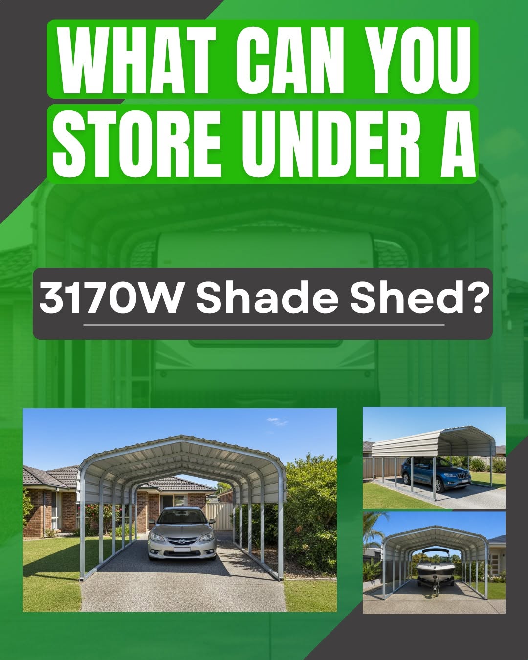 What Can You Store Under A 3170W Shade Shed?