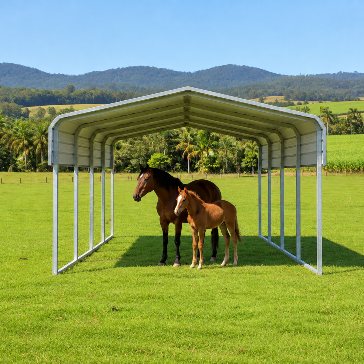 Shade Shed | 6170W x 6000L x 3600 Apex | C2