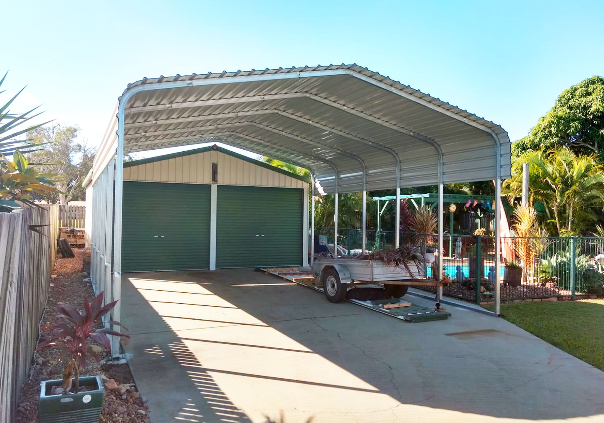 Cyclonic Double Carport