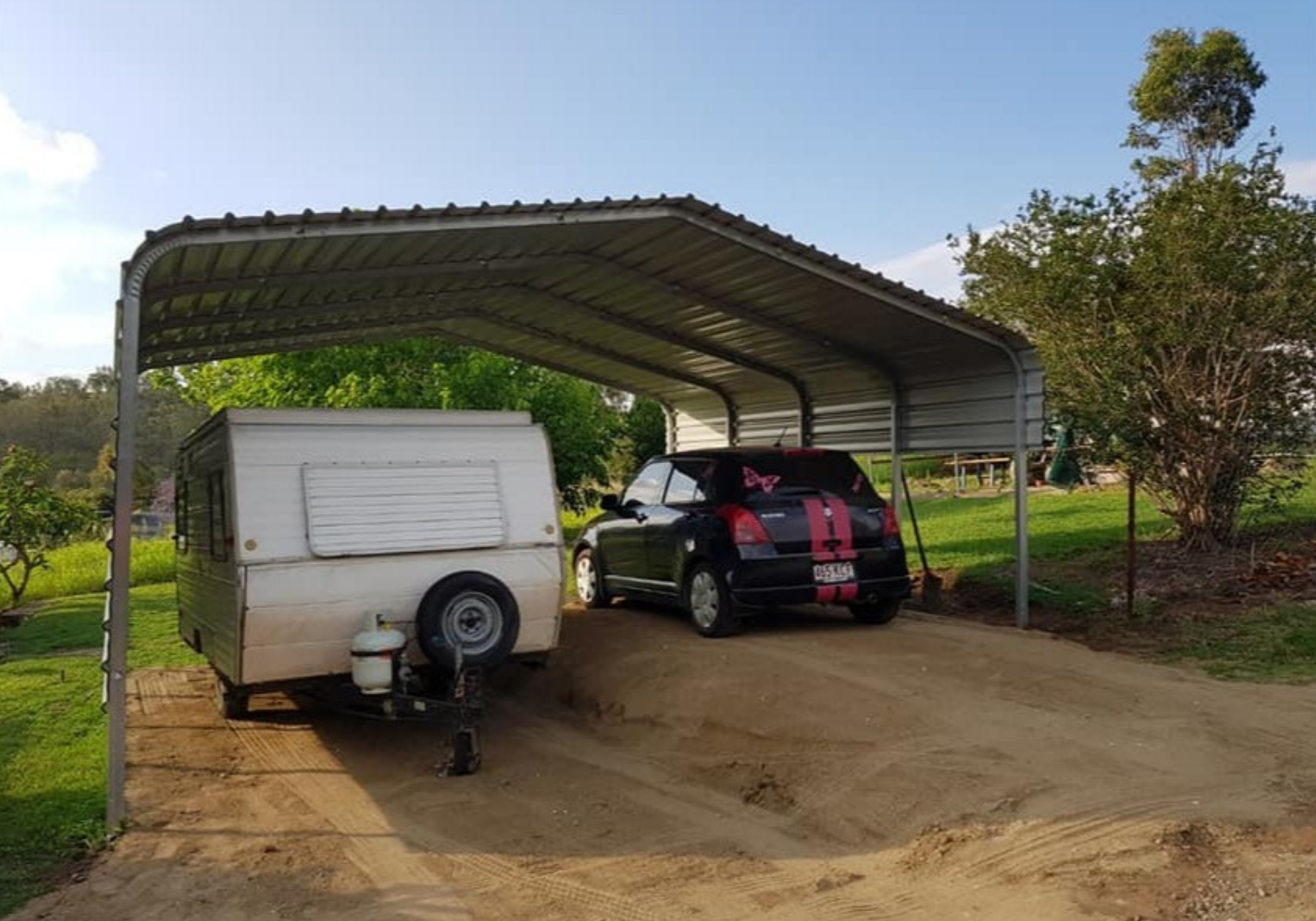 Cyclonic Double Carport