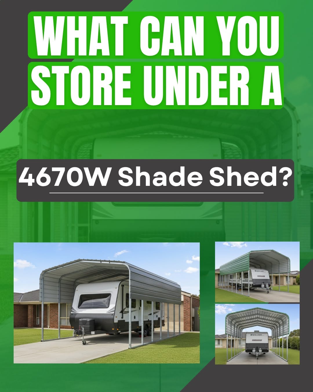 What Can You Store Under A 4670W Shade Shed?