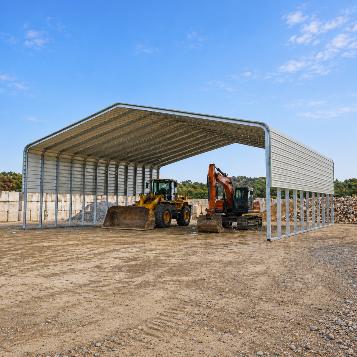 Shade Shed | 12000W x 7400L x 3800 Apex | C1